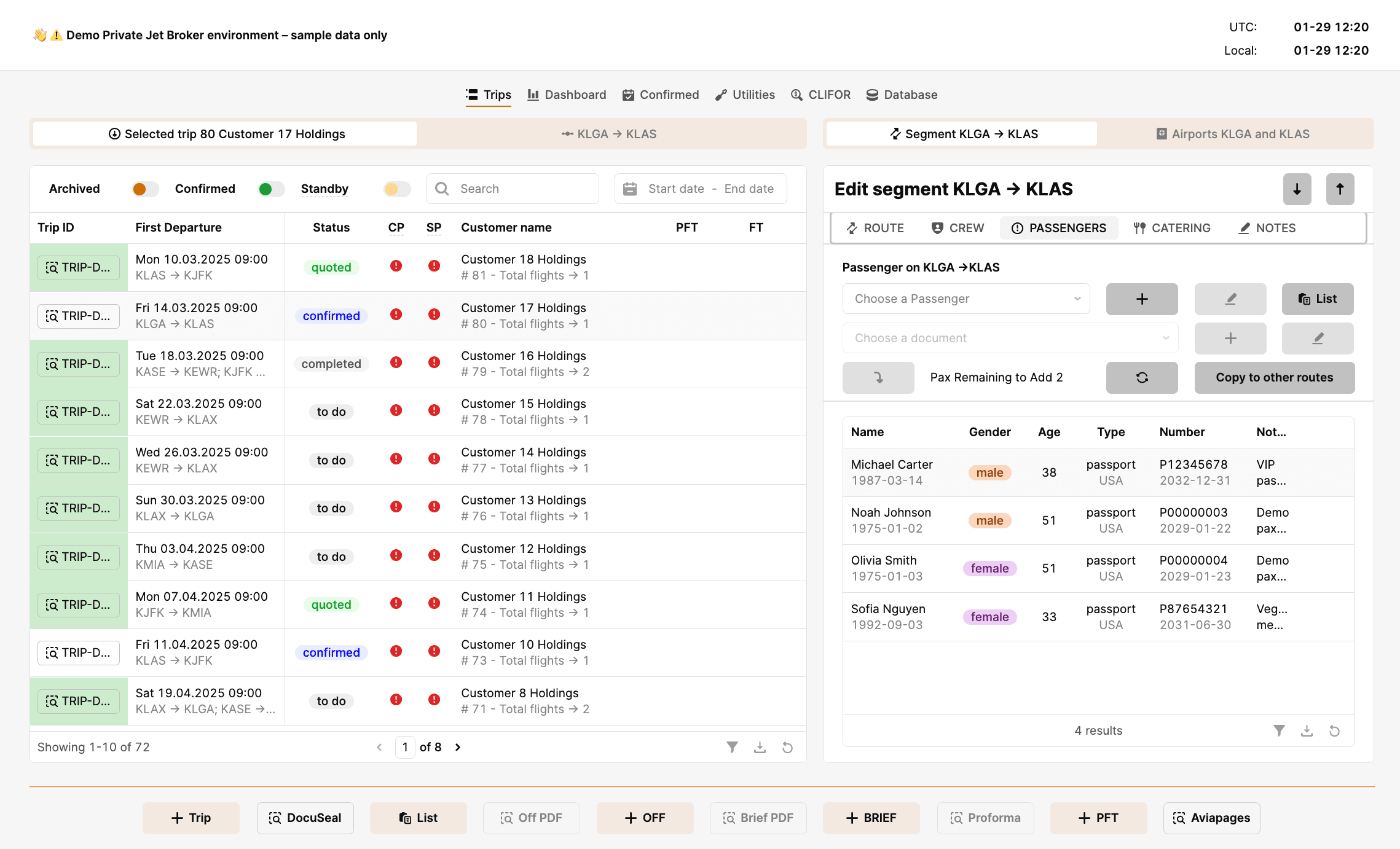 Private Jet Operations System